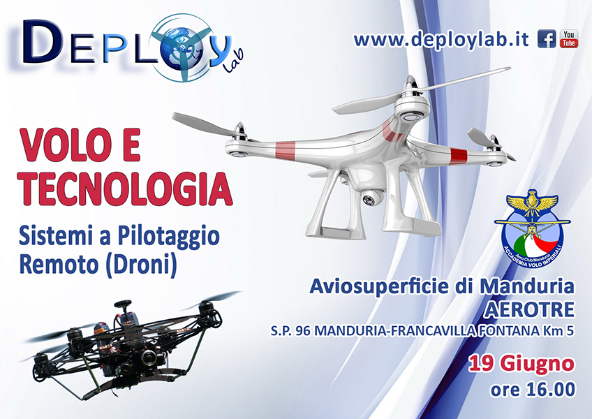 Volo e Tecnologia - Droni | Associazione Deploy LAB | Taranto
