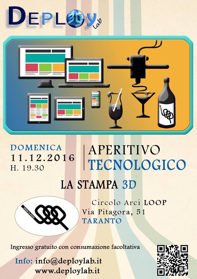 Secondo Aperitivo Tecnologico - La Stampa 3d | Deploy LAB | Taranto